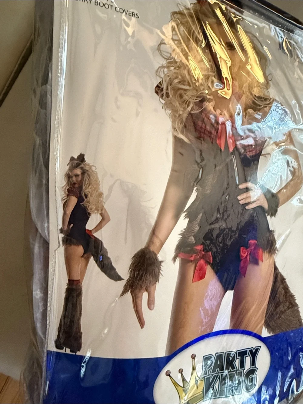 Party King Kids' Werebabe Costume — Black & Red